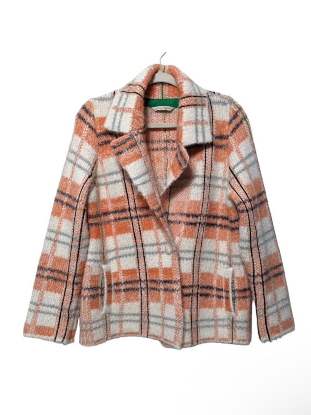 SOFT SURROUNDINGS Briony Soft Plaid Blazer Jacket M